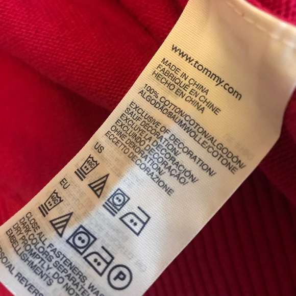 Tommy Hilfiger | Pink Hooded Zip Cardigan | Size M - Picture 5 of 6